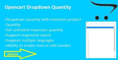 Dropdown Quantity for Opencart