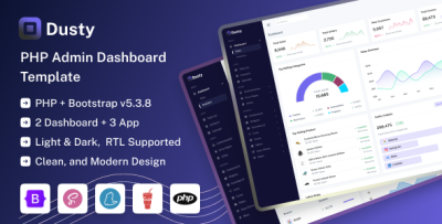 Dusty - PHP Admin & Dashboard Template