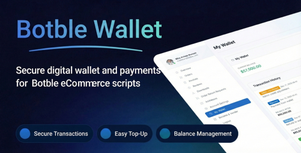 E-Wallet - Payment Wallet System For Botble eCommerce scripts E-Wallet - Payment Wallet System For Botble eCommerce scripts