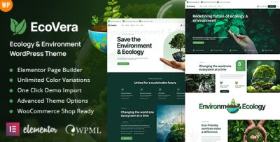 Ecovera - Ecology & Environment WordPress Theme