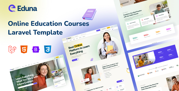 Eduna - Laravel 12 Online Education Courses Template Eduna - Laravel 12 Online Education Courses Template