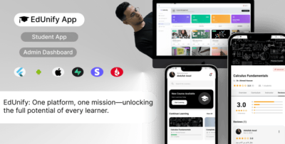 EdUnify - Full Education Flutter App With Dashboard