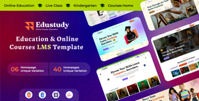 Edustudy - Education & Online Courses LMS HTML Template