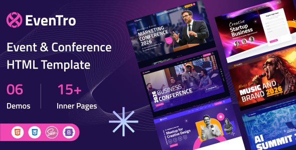 EvenTro - Event & Conference HTML Template EvenTro - Event & Conference HTML Template