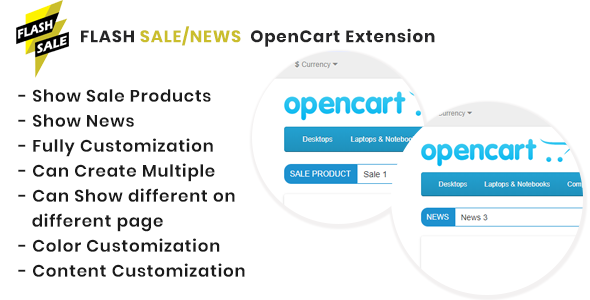 Flash Sales/News Opencart Extension Flash Sales/News Opencart Extension