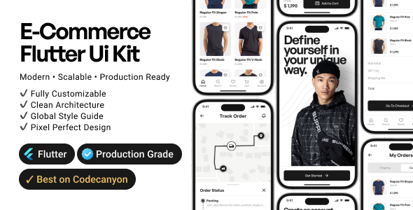 Flutter E-commerce UI Template Flutter E-commerce UI Template