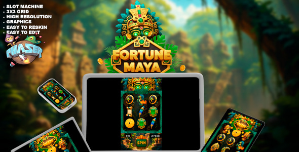 Fortune Maya - HTML 5 Slot Machine Game | Source Code Fortune Maya - HTML 5 Slot Machine Game | Source Code