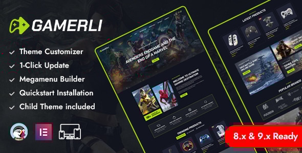 Gamerli - Gaming Gear & Computer Store Prestashop Responsive Theme Gamerli - Gaming Gear & Computer Store Prestashop Responsive Theme