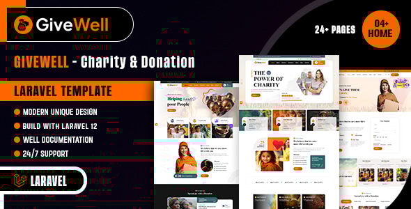 Givewell – Charity & Donation Laravel Template Givewell – Charity & Donation Laravel Template