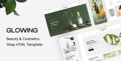 Glowing - Beauty & Cosmetics Shop HTML Template
