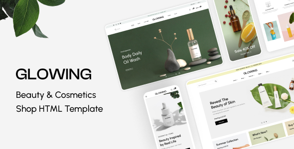 Glowing - Beauty & Cosmetics Shop HTML Template Glowing - Beauty & Cosmetics Shop HTML Template