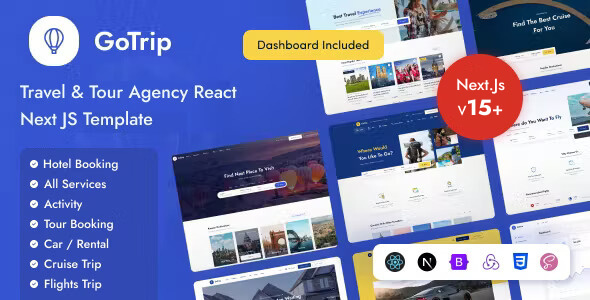 GoTrip - Travel & Tour Agency React NextJs Template GoTrip - Travel & Tour Agency React NextJs Template