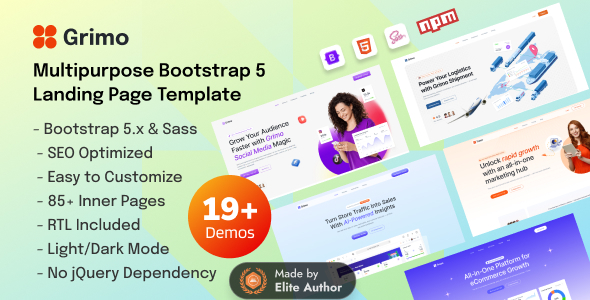 Grimo – Multipurpose Landing Page HTML Template Grimo – Multipurpose Landing Page HTML Template
