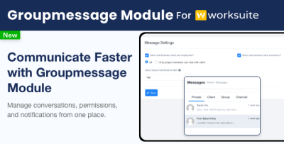 Group Message Module for Worksuite