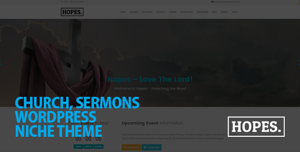 Hopes - Church & Multi-Purpose WordPress Theme Hopes - Church & Multi-Purpose WordPress Theme