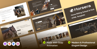 Horsera - Horse Riding School & Club HTML Template