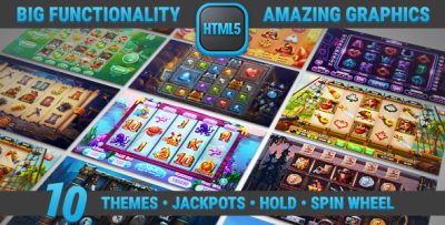 HTML Mega Slot Bundle • 10 Casino Themes