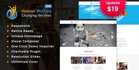 Human Welfare - Charity/Fundraising WordPress Theme Human Welfare - Charity/Fundraising WordPress Theme