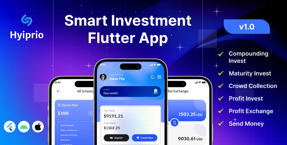 Hyiprio - Smart Investment Flutter App Hyiprio - Smart Investment Flutter App