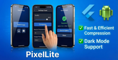 Image Compressor App - PixelLite | Flutter Utility Tool | Offline & Fast | Clean UI