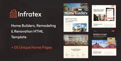 Infratex | Home Builder & Remodeling Service HTML Template