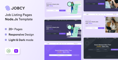 Jobcy - Nodejs Job Listing & Directory Template