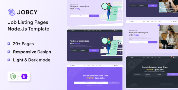 Jobcy - Nodejs Job Listing & Directory Template Jobcy - Nodejs Job Listing & Directory Template