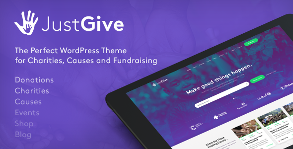 JustGive - Charity & Fundraising WordPress Theme JustGive - Charity & Fundraising WordPress Theme