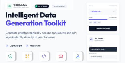 KeySynth - Secure Client-Side Data & Token Generator (HTML5)