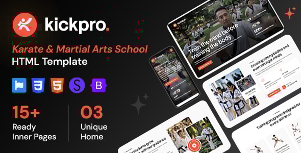 Kickpro - Karate & Martial Arts School HTML Template Kickpro - Karate & Martial Arts School HTML Template