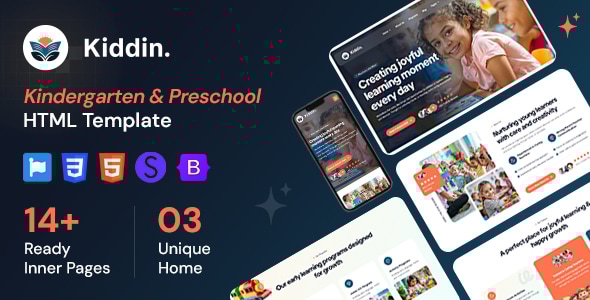 Kiddin - Kindergarten & Preschool HTML Template Kiddin - Kindergarten & Preschool HTML Template