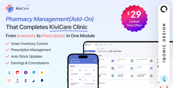 KiviCare (TM) Pharma (Addon) - Pharmacy & Inventory Management in Laravel KiviCare (TM) Pharma (Addon) - Pharmacy & Inventory Management in Laravel
