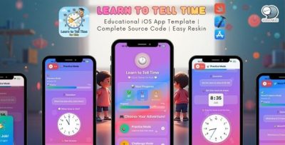 Learn to Tell Time - Educational iOS App Template | Complete Source Code | Easy Reskin