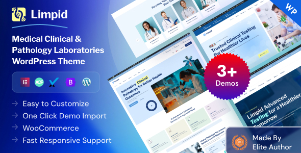 Limpid – Medical & Pathology Laboratory WordPress Theme Limpid – Medical & Pathology Laboratory WordPress Theme
