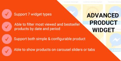 Magento 2 Advanced Product Widget