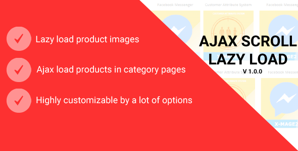 Magento 2 Ajax Scroll and Lazy Load Magento 2 Ajax Scroll and Lazy Load