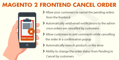 Magento 2 Frontend Cancel Order