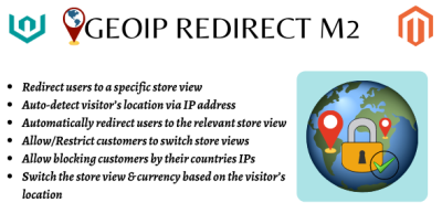 Magento 2 GeoIP Redirection & Locker By Webiators