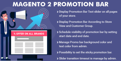 Magento 2 Promotion Bar Extension