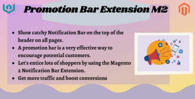 Magento 2 Promotion Bar | Notification Bar Extension By Webiators