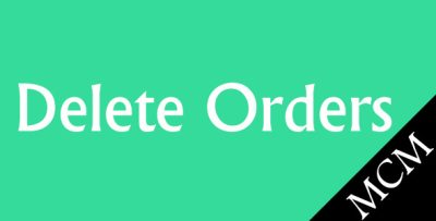 Magento Delete Orders