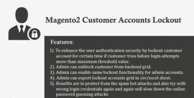 Magento2 Customer Accounts Lockout