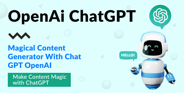 Magical Content Generator with ChatGPT OpenAI Magical Content Generator with ChatGPT OpenAI