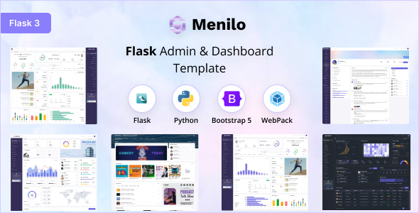 Menilo - Flask Admin & Dashboard Template Menilo - Flask Admin & Dashboard Template