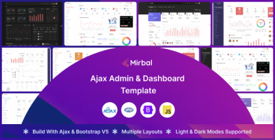 Mirbal - Ajax Admin & Dashboard Template