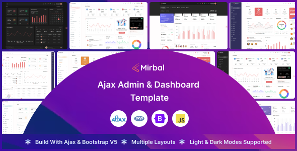 Mirbal - Ajax Admin & Dashboard Template Mirbal - Ajax Admin & Dashboard Template