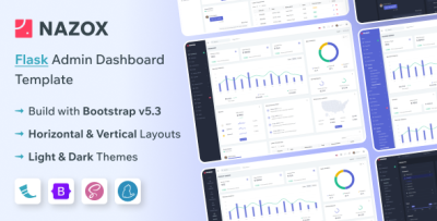 Nazox - Flask Admin & Dashboard Template