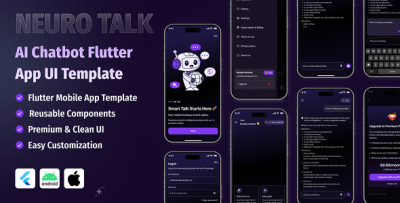 NeauroTalk - AI Chatbot Flutter App UI Template