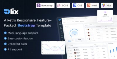 Olix - Bootstrap Admin Dashboard Html Template