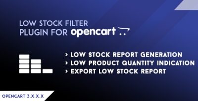Opencart Low-Stock Filter